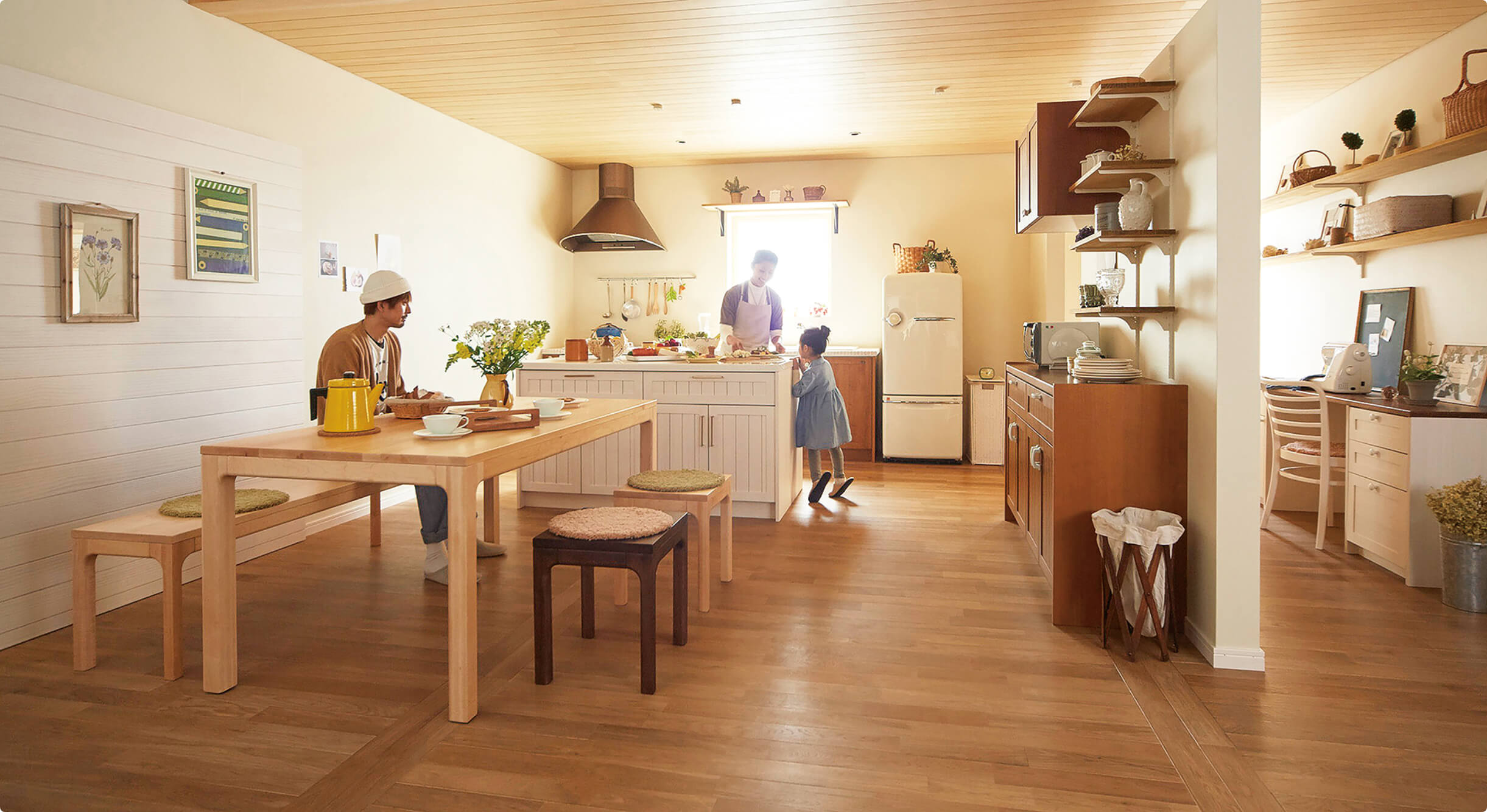 明石市「明石住建(IKU-REAR)」監修「子供が賢く育つ家」の「キッチン・ダイニング編」イメージ2枚目